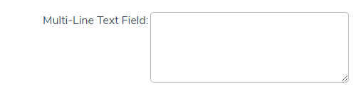 Multi-Line Text Field