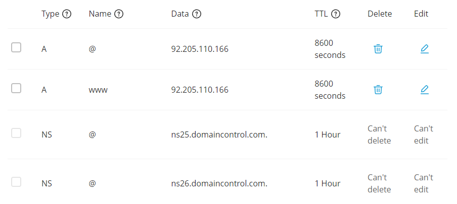 DNS Settings